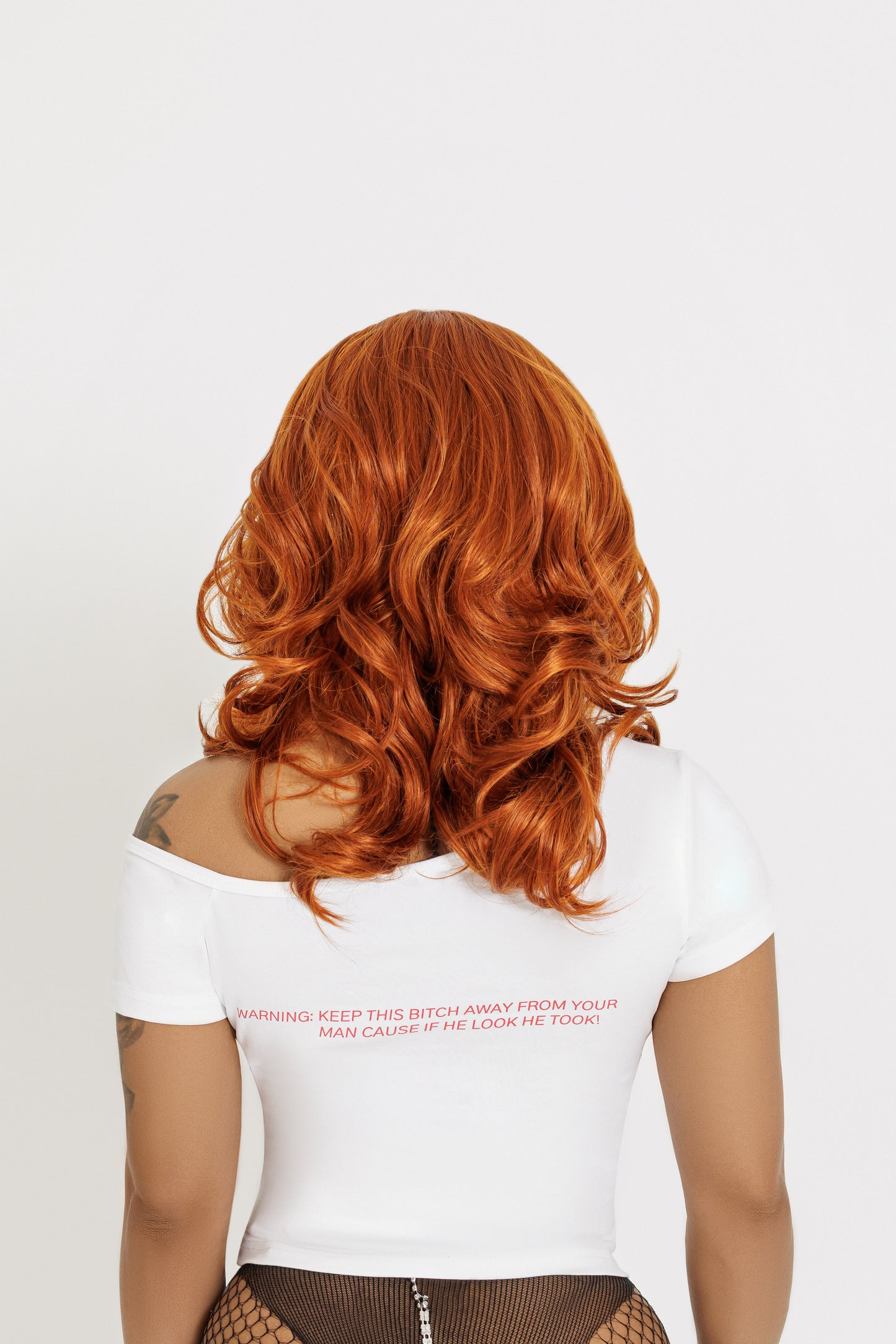 “Thank you” off-the-shoulder top