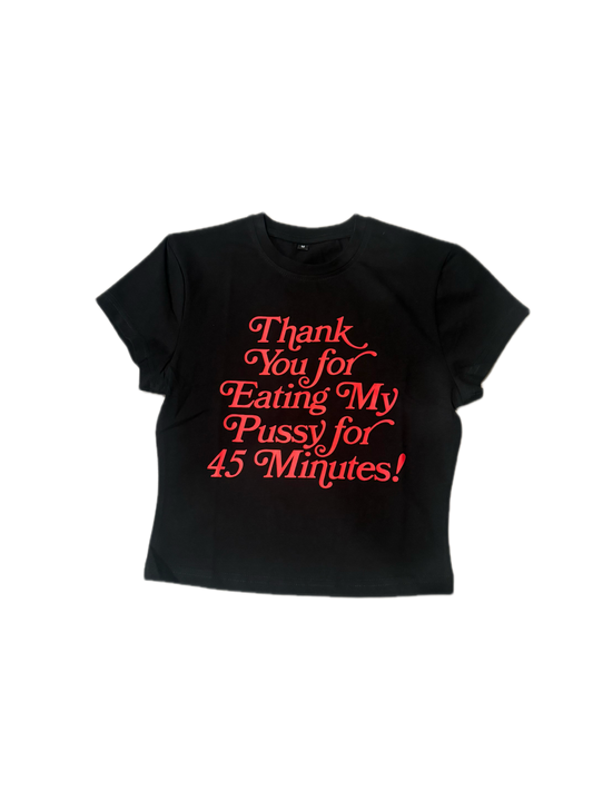 “Thank You” crop top