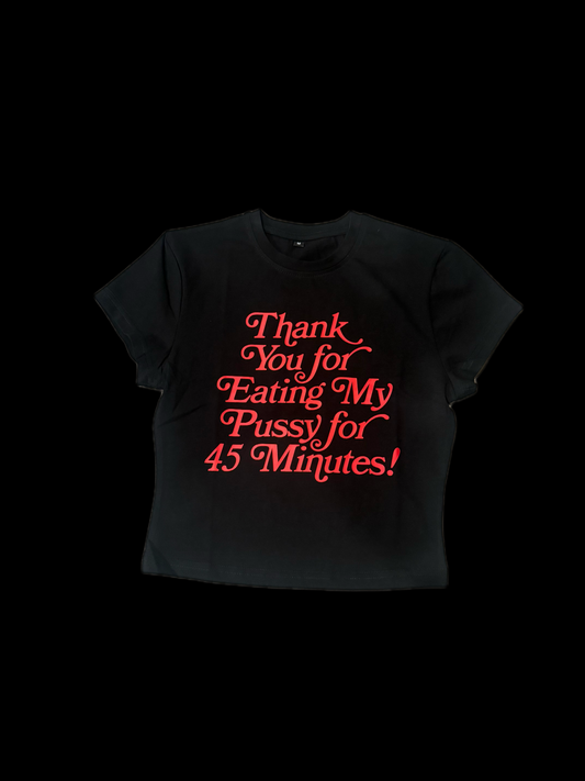 “Thank You” crop top